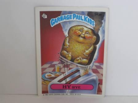 143b HY Rye 1986 Topps Garbage Pail Kids Card